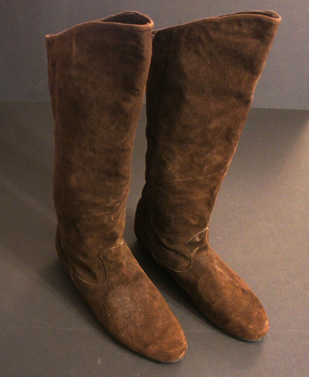 Ladies Brown Suede Leather Boots - Size 12M, Jack Sprat